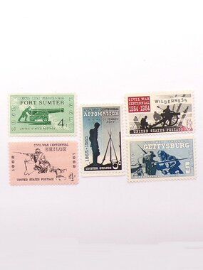 1961-1965 United States Civil War Stamp Set